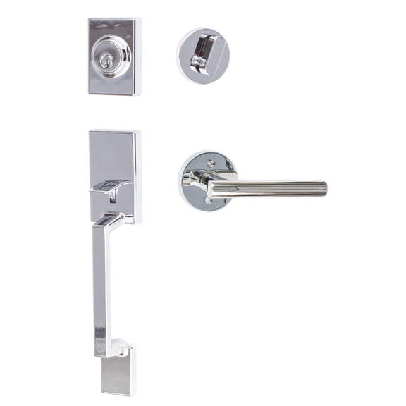 Sure-Loc Sh507-R-Ju Stockholm Sectional Single Cylinder Keyed Entry Handleset - Chrome