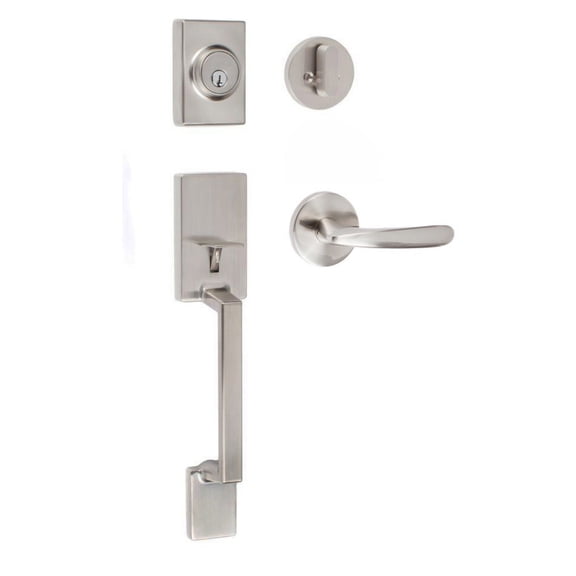 Sure-Loc SH507-R-TR 15 Stockholm Sectional Single Cylinder Keyed Entry Handleset - Nickel