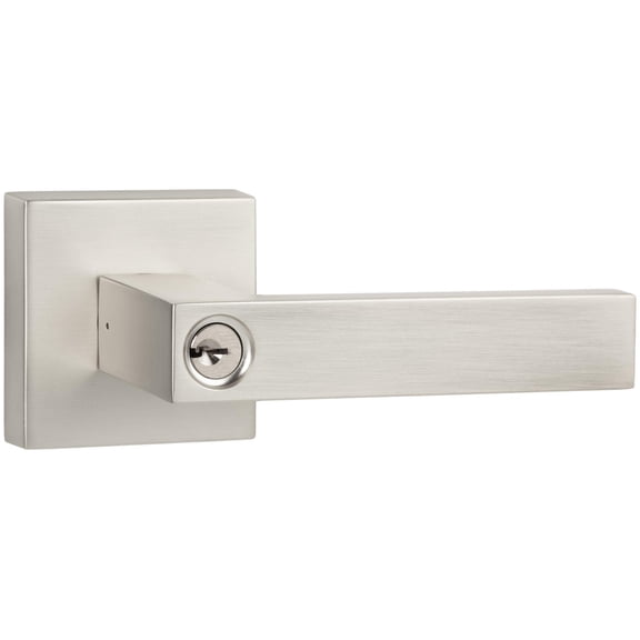 Sure-Loc SN107-SQ 15 Siena Keyed Entry Door Lever Set - Nickel