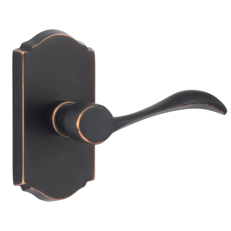 Sure-Loc Hardware Sandstone Vintage Bronze Single-Cylinder Keyed Entrance Leverset with Deadbolt, Left-Handed Sure-Loc Hardware Sandstone Vintage Bronze Single-Cylinder Keyed Entrance Leverset with Deadbolt, Left-Handed