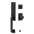 thumbnail image 1 of Sure-Loc TN507-OK FBL Turin One Piece Single Cylinder Keyed Entry Handleset - Black, 1 of 5