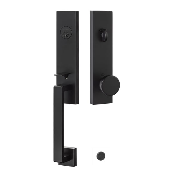 Sure-Loc TN507-ZT FBL Turin One Piece Single Cylinder Keyed Entry Handleset - Black