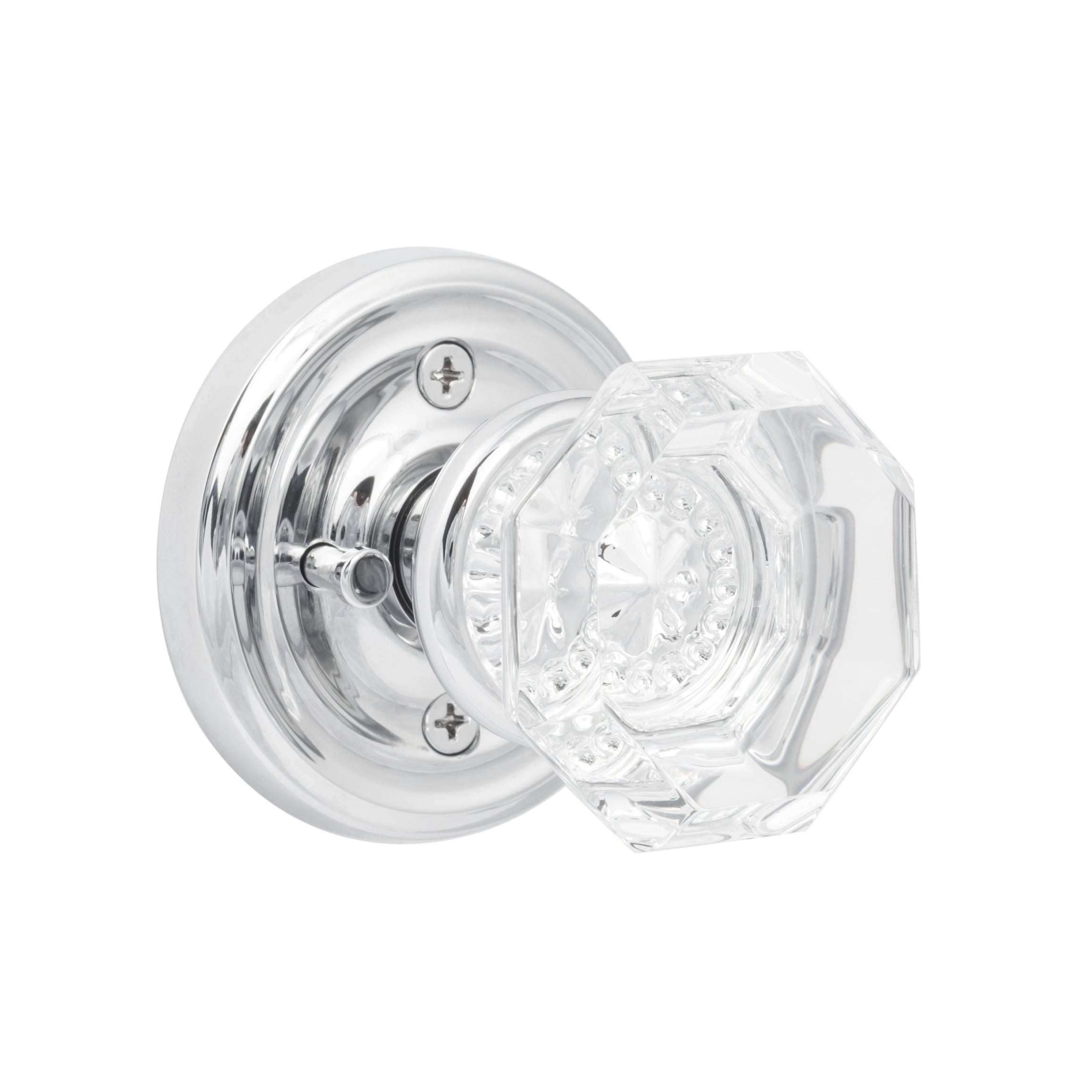 Sure-Loc Torrey Privacy Door Knob Silver Polished Chrome Polished, Chrome Finish