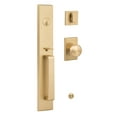 thumbnail image 1 of Sure-Loc VL507-OK SB Vail Full Plate Single Cylinder Keyed Entry Handleset - Brass, 1 of 1