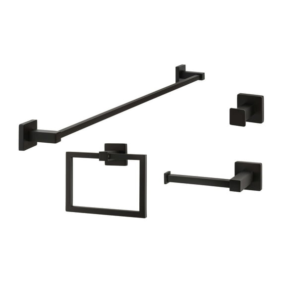 Sure-Loc Vr-Set-Ph1 Vlora 4 Piece Bathroom Package - Black