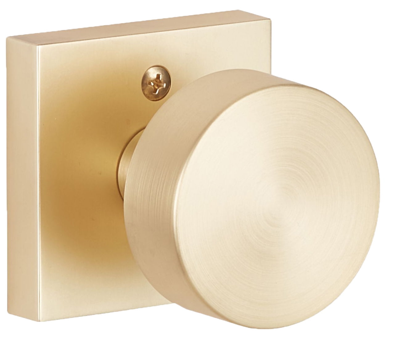 Sure-Loc ZH100-SQ SB Zurich Non-Turning One-Sided Dummy Door Knob - Brass