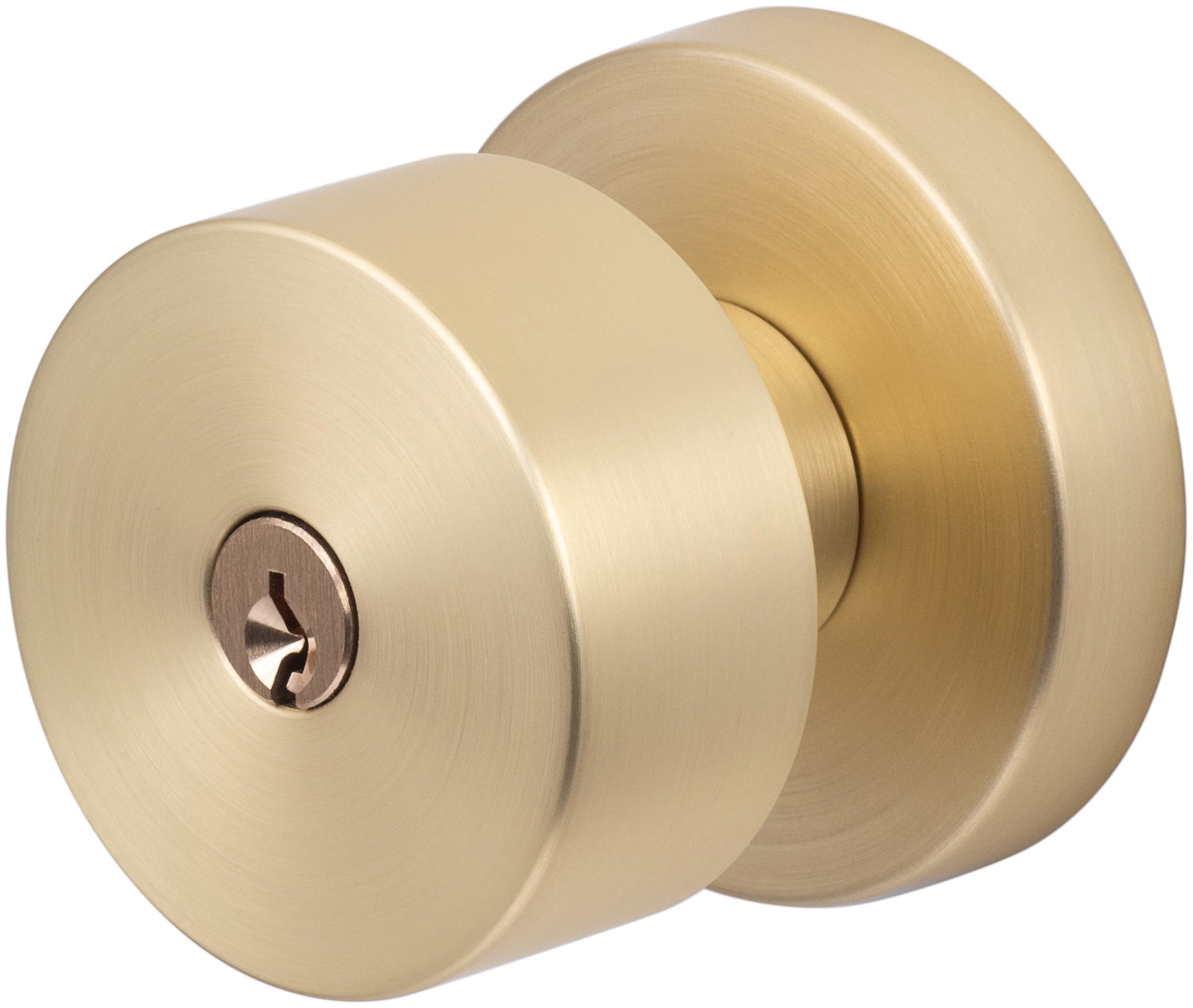 Sure-Loc ZH107-RD SB Zurich Single Cylinder Keyed Entry Door Knob Set - Brass