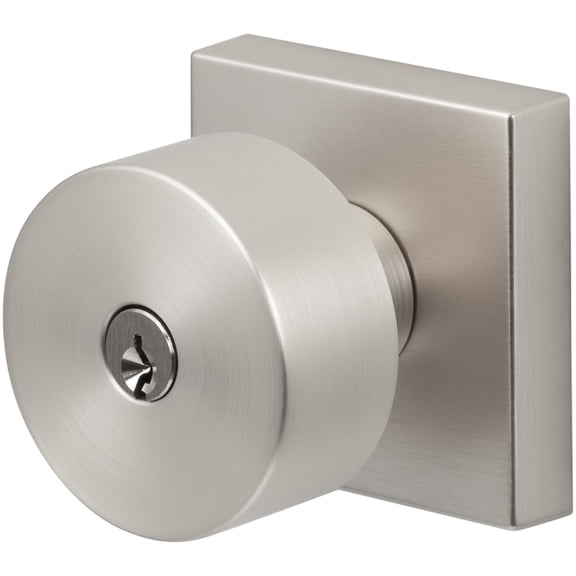 Sure-Loc ZH107-SQ 15 Zurich Single Cylinder Keyed Entry Door Knob Set - Nickel