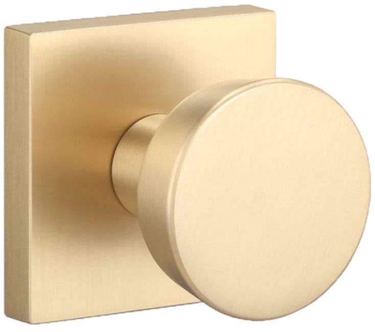 Sure-Loc ZT100-SQ SB Zermatt Non-Turning One-Sided Dummy Door Knob - Brass