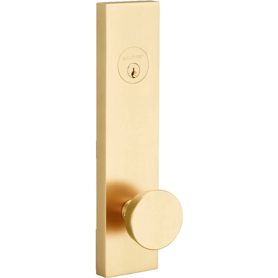 Sure-Loc ZT307 SB Zermatt Keyed Entry Knob Set And Deadbolt Combo Pack Sideplate - Brass