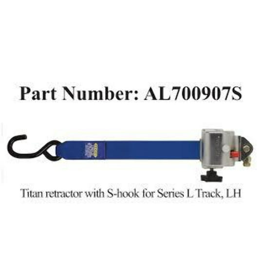 Sure-Lok REPLACEMENT AL700 TITAN Retractor Strap | Sure-Lok FITTING: L Track, LEFT/RIGHT: Left