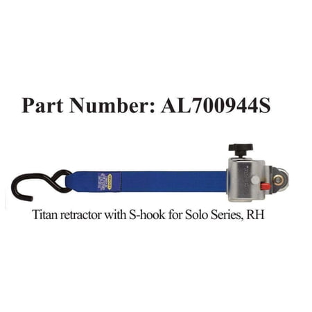 Sure-Lok REPLACEMENT AL700 TITAN Retractor Strap | Sure-Lok FITTING: SNC, LEFT/RIGHT: Right