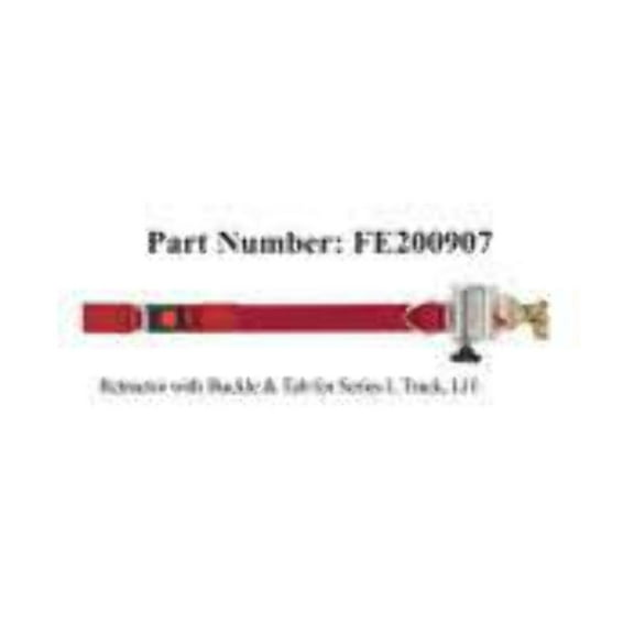Sure-Lok REPLACEMENT FF600 Series Retractor ATTACHMENT: L Track, FITTING: Buckle/Tab, Right/Left: Left