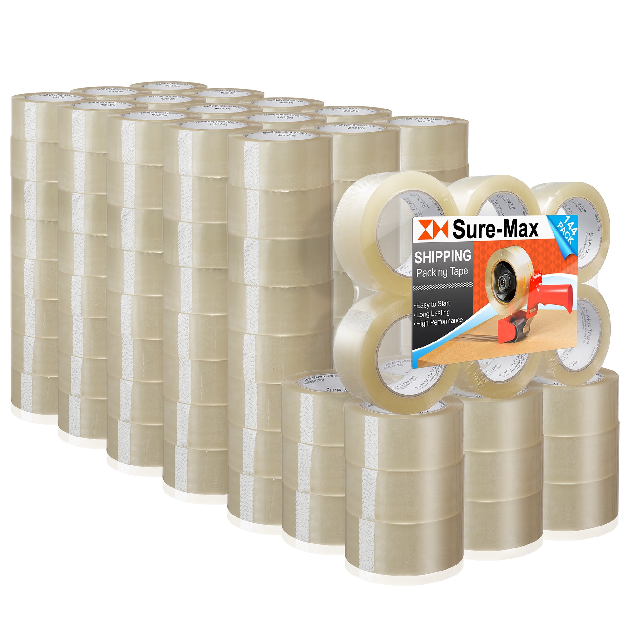 TOTALPACK® House Moving Tape 2 x 30 Yds. 2 Mil 6 Rolls 2 bedrooms