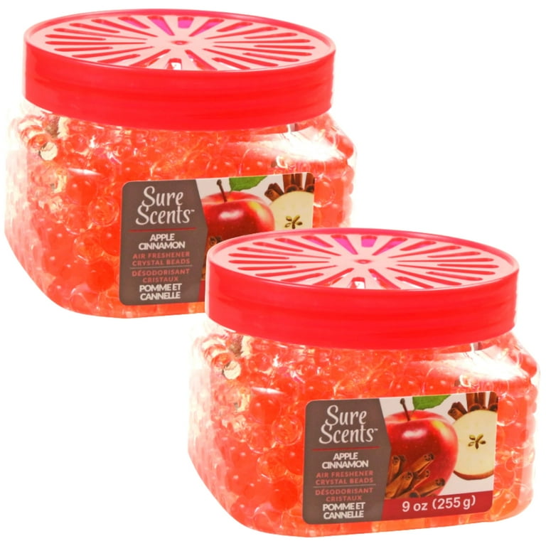 Sure Scents Crystal Beads Air Fresheners Apple Cinnamon Scent