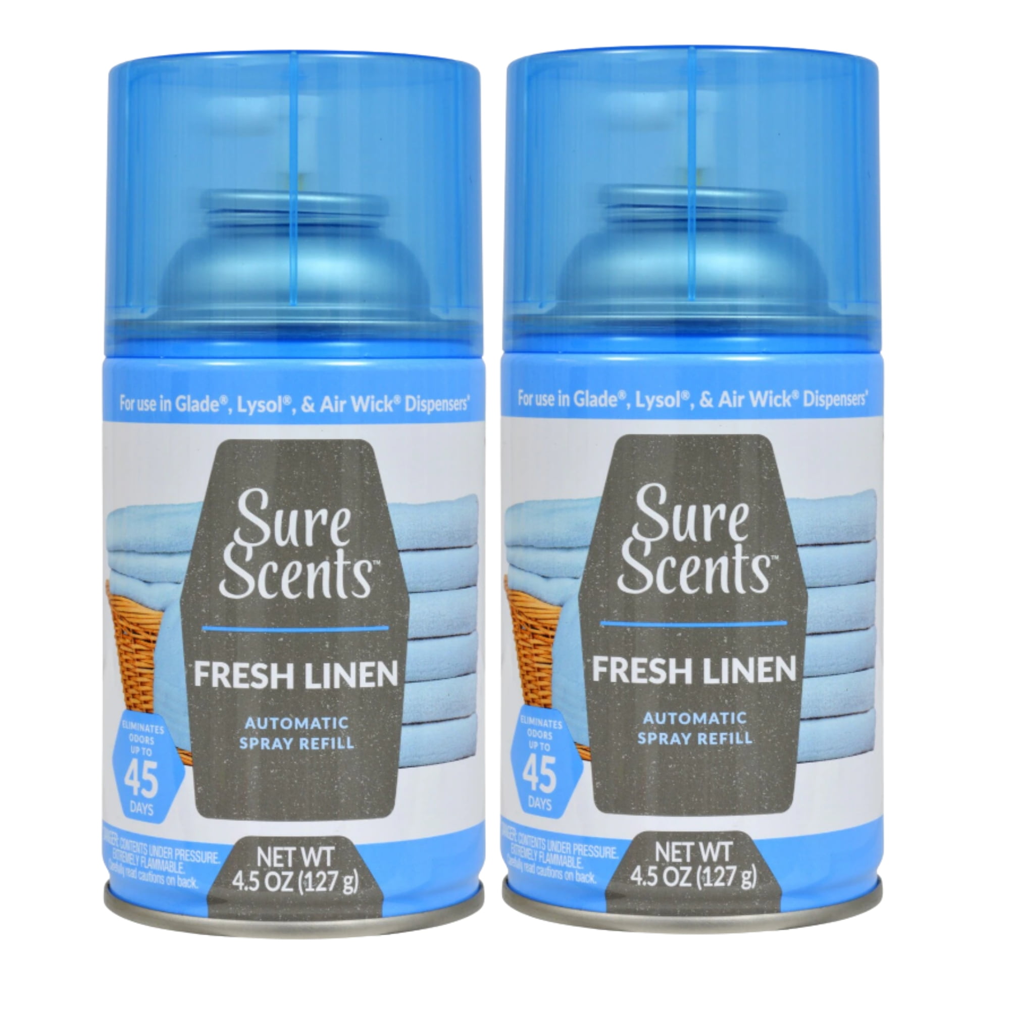 Sure Scents Fresh Linen Mist Automatic Air Freshener Refills for Home