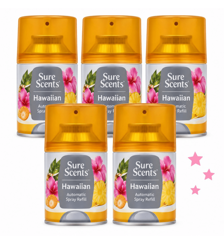 Sure Scents Hawaiian Automatic Spray Refills, 5 Pack - Walmart.com