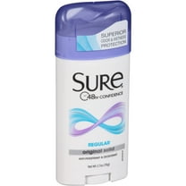 Sure Solid Anti-Perspirant Deodorant Original Solid Stick, Regular Scent, Women, 2.7 oz