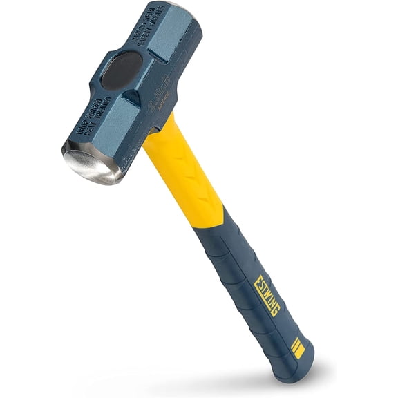 Sure Strike Engineer's Hammer - 40 oz Sledge with Fiberglass Handle & No-Slip Cushion Grip - MRF40E