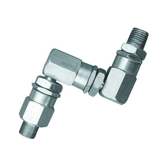 American Forge & Foundry Grease Fitting 360 "Z" Swivels Adapter - 1/4" NPT M x 1/4" NPT M
