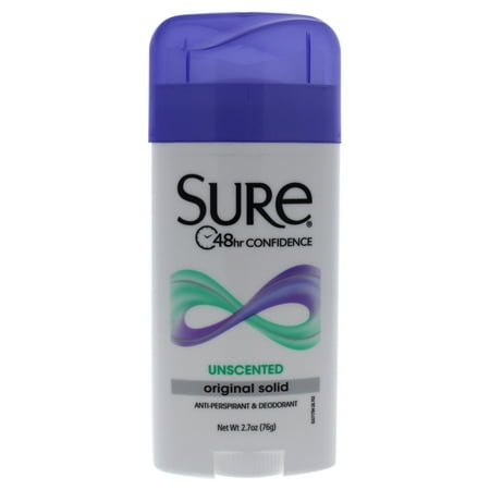 Sure Wide Anti-Perspirant Deodorant Original Solid Unscented 2.70 Oz