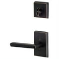 thumbnail image 1 of Sure-loc  Rustic Logan Vintage Bronze Lever Handle Passage Function W/Keyed Deadbolt, 1 of 5