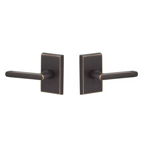 Sure-loc  Rustic Logan Vintage Bronze Lever Handle Passage Function