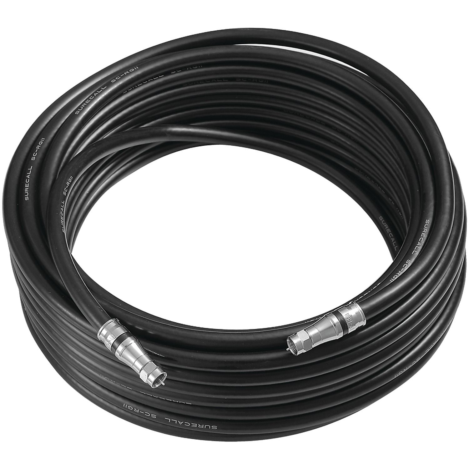 SureCall 100' LowLoss RG11 Coax Cable, Black