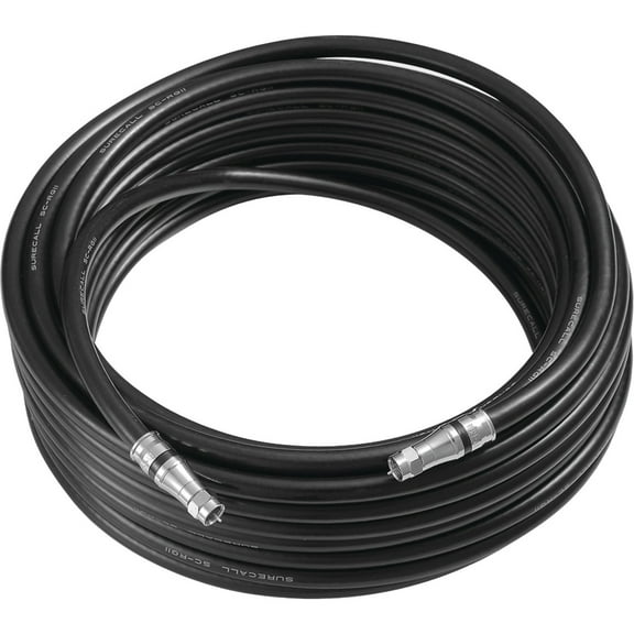 SureCall 100' Low-Loss RG11 Coax Cable, Black