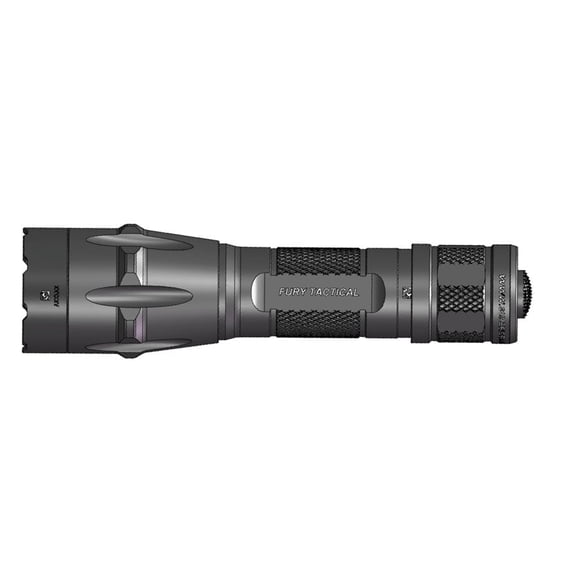 SureFire Lightweight High Performance Dual Fuel Tactical 123A Lithium Batteries LED Flashlight with 1,500 Lumen, Black