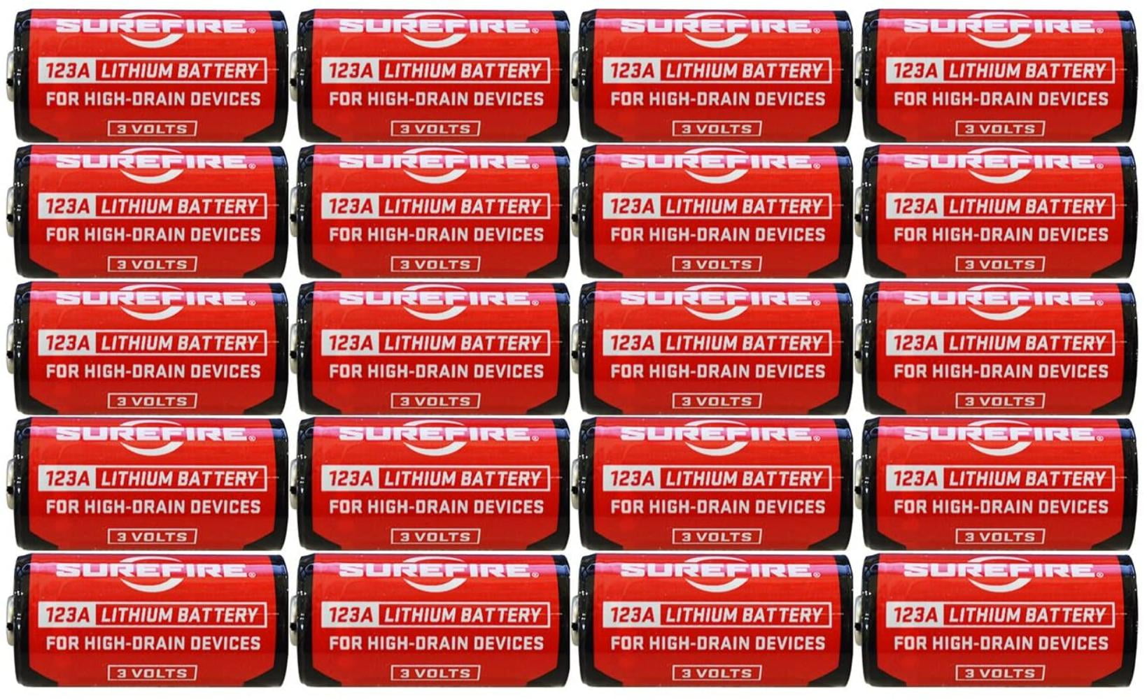 SureFire SF12-BB 123A CR123 3-Volt Lithium Batteries - 20 Pack By Visit the SureFire Store