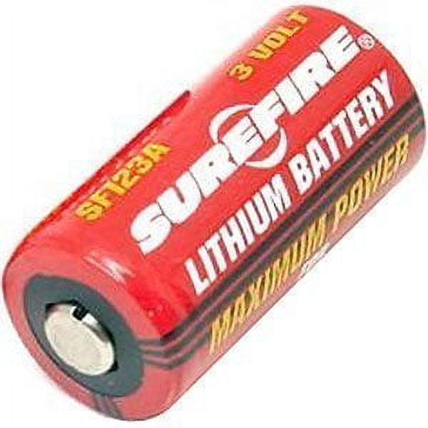 Batería de litio de 3 voltios SureFire 123 cr123 CR123A SF123A (paquete de  4)