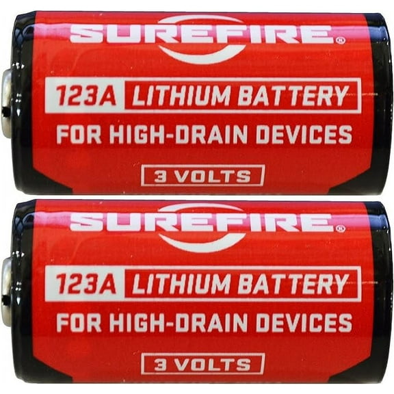 SureFire SF2-CB CR123A General Purpose Battery, 2 Pack