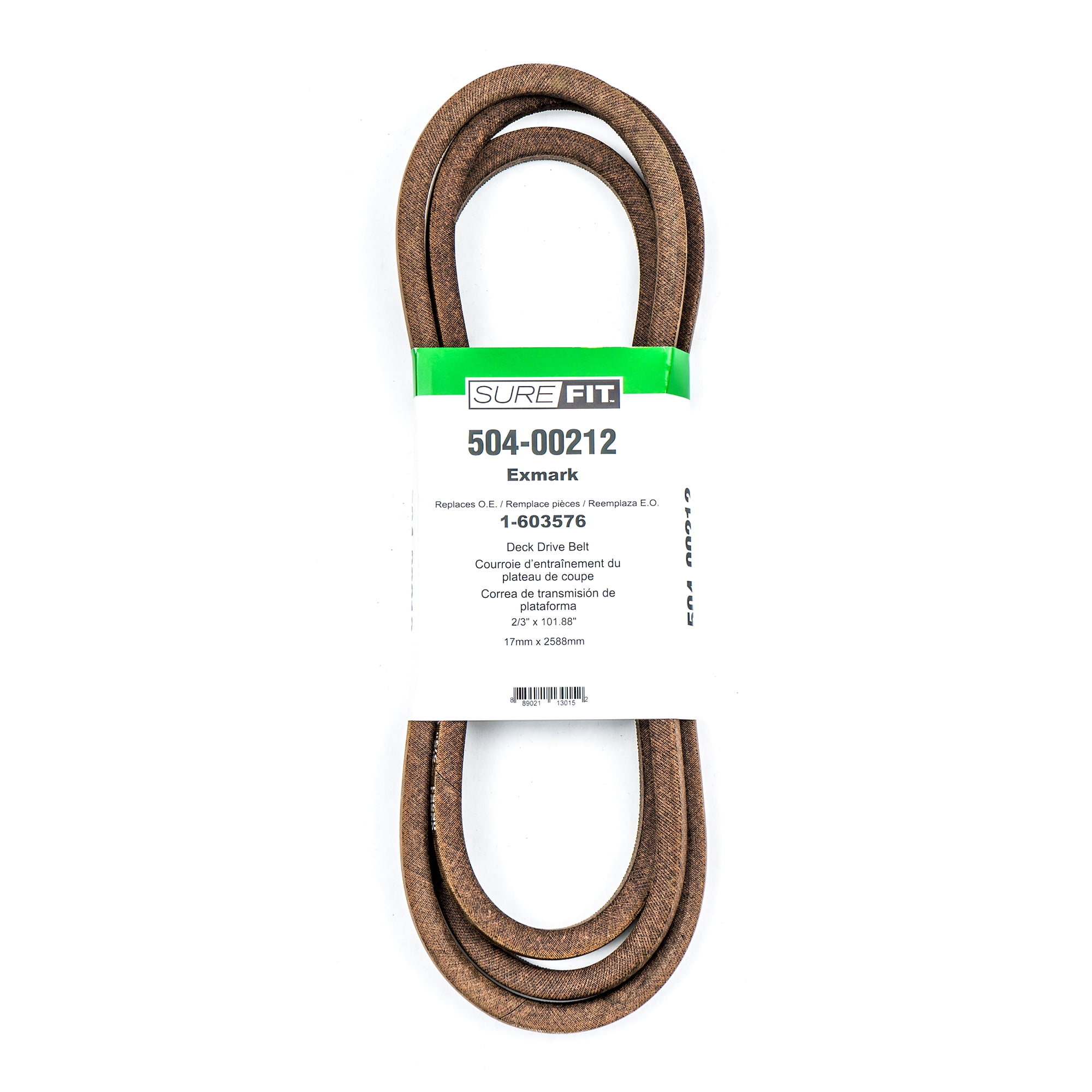 SureFit 504-00212 Mower Deck Drive Belt Fits Exmark 1-603576
