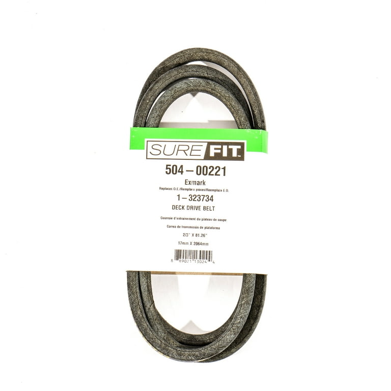 SureFit 504-00221 Mower Deck Drive Belt Fits Exmark 1-323734