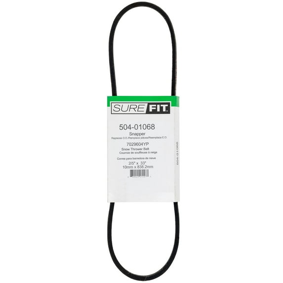 SureFit Auger Drive Belt for Snapper 2-9604 7029604YP 3200 C3203 Snow Thrower