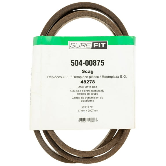 SureFit Cutter Deck Drive Belt Replacement for Scag 48278 32" Cut Walk-Behind SW SW32 Lawn Mowers