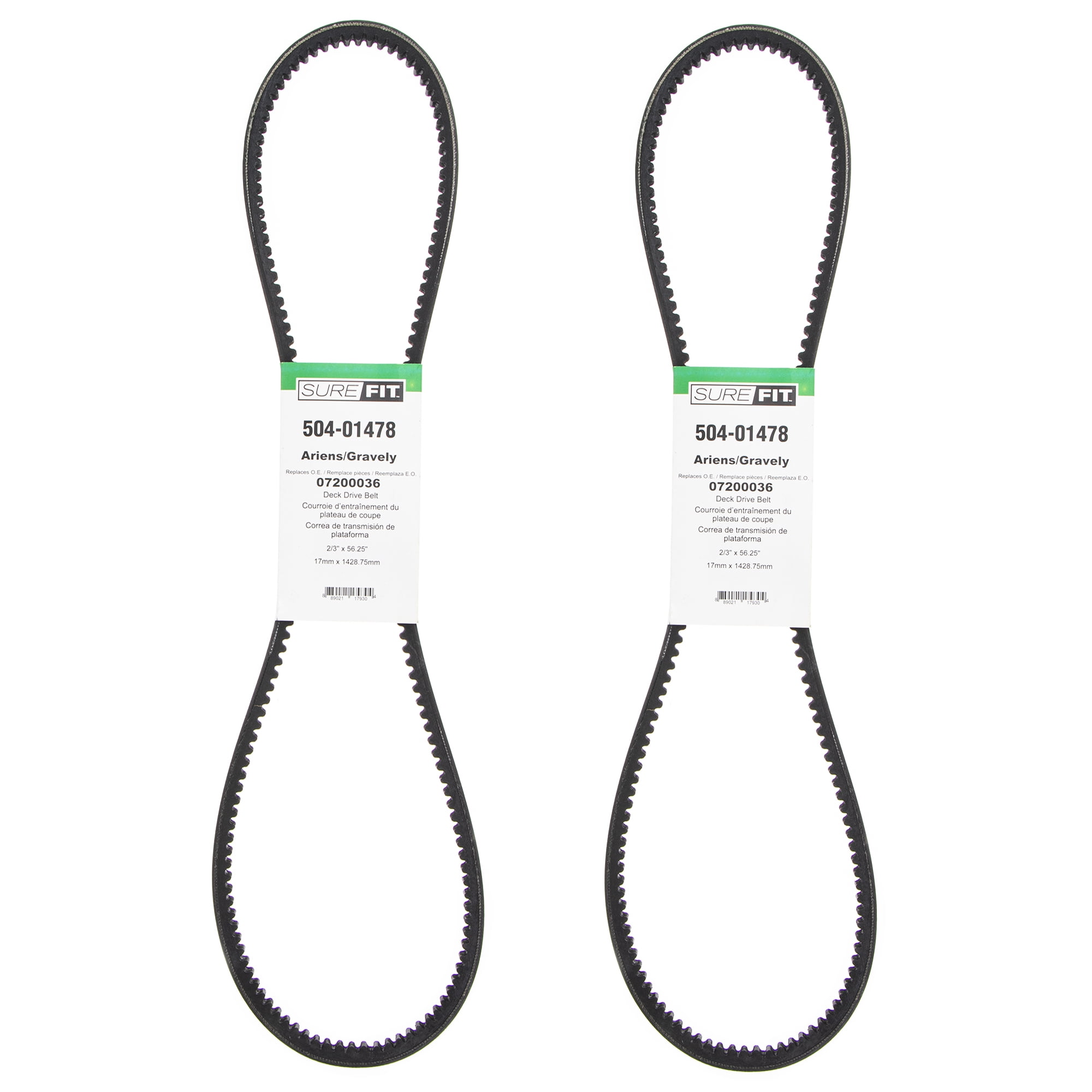 Rasenmäher-Deckriemen 1/2" X 140" - Ersatz Für Ariens/Gravely 07200107 Zero-Turn-Mäher