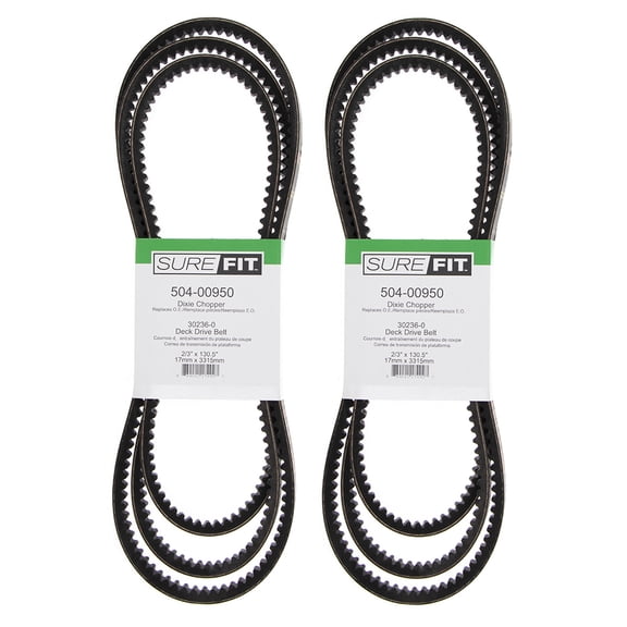 SureFit Deck Drive Belt 30236-0 60" Cut Dixie Chopper ZTR XXW Lawn Mowers 2PK