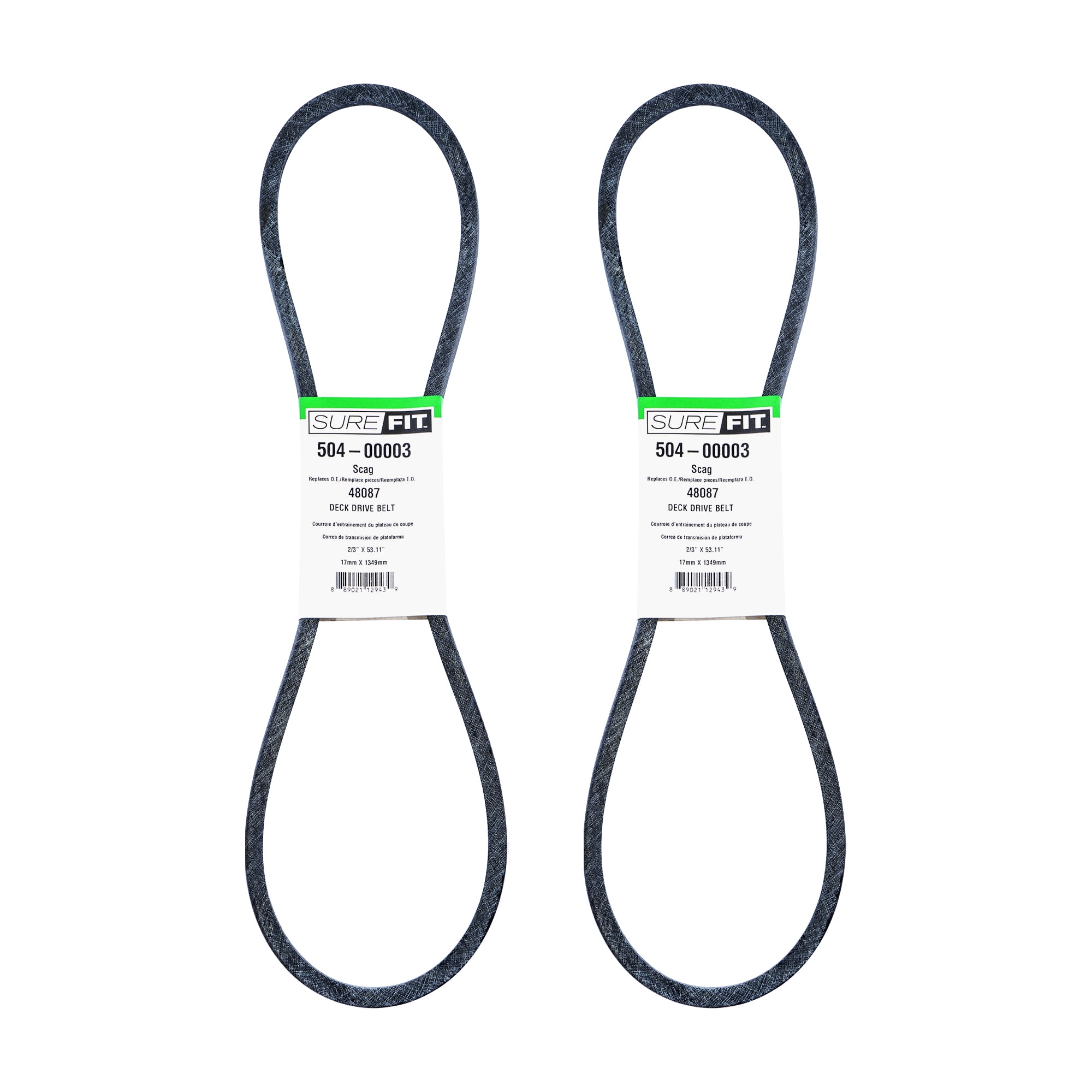 専用 ② SureFit Deck Drive Belt 48087 Scag SMZ SSZ ST SW 48