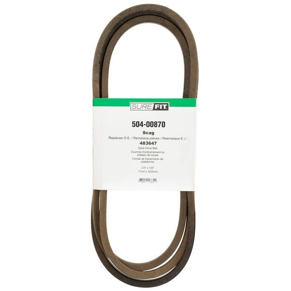 SureFit Deck Drive Belt for Scag 483647 SWZV48A Pro-V Walk-Behind Mower 48" Cut