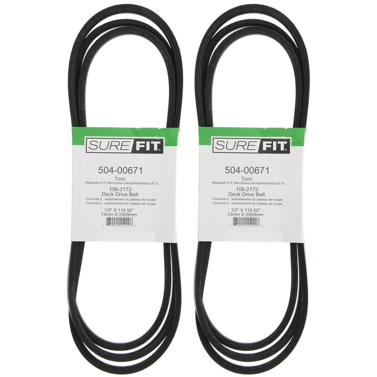 SureFit Deck Drive Belts Replacement for Toro 106 2173 42