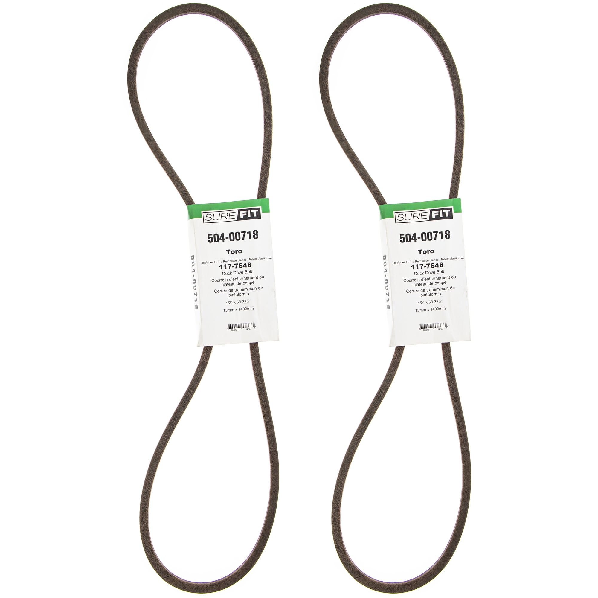 SureFit Deck Drive Belts Replacement for Toro 1177648 40" Turbo Force