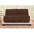 thumbnail image 1 of SureFit Deluxe Pet, Odor Control, Armless Loveseat Furniture Cover in Chocolate, 1 of 4