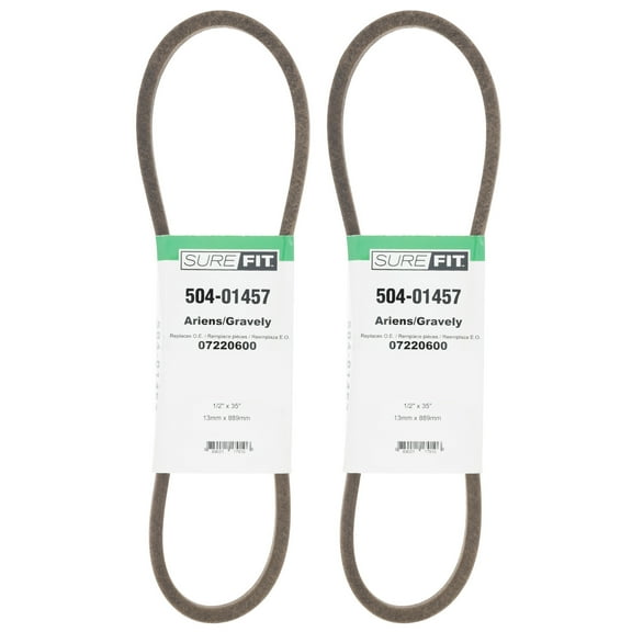 SureFit Drive Belt 07220600 Ariens Gravely Pro 988037 988038 988039 988040 2PK