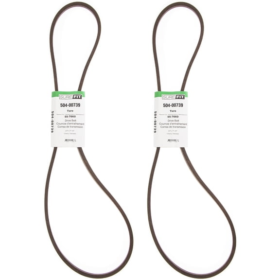 SureFit Drive Belt 55-7660 Toro 36" 52" Deck Mid-Size ProLine Gear Mowers 2PK