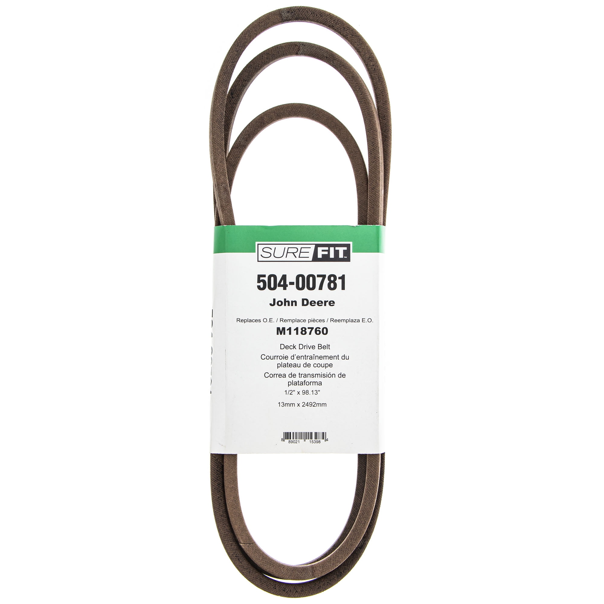 SureFit Drive Belt Replacement for John Deere M118760 STX38 STX46 Sabre