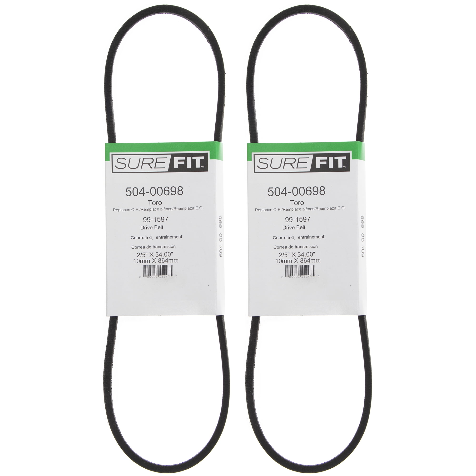 SureFit Drive Belt 991597 Toro PT21 Trim Super Recycler R21S HD53