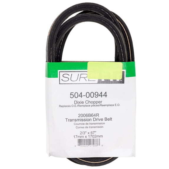 SureFit Engine Drive Transmission Belt for Dixie Chopper 2006B64R Silver Eagle