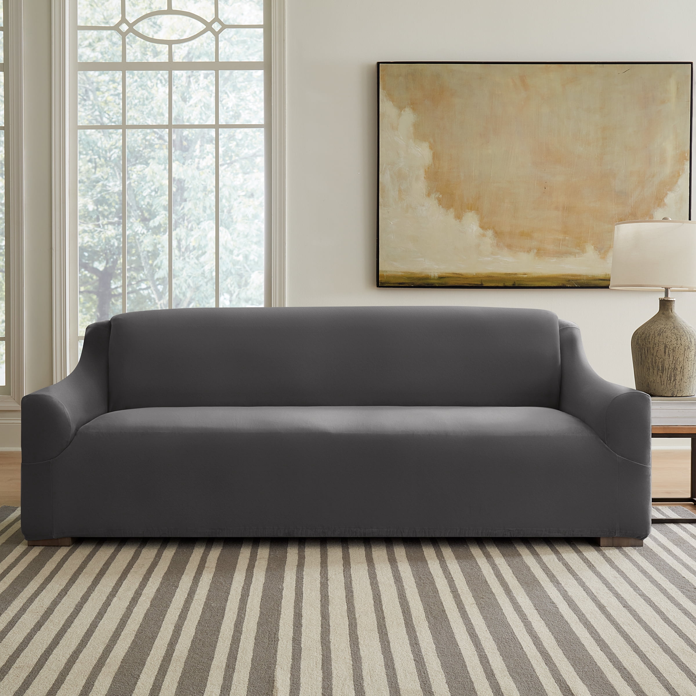 SureFit Hampstead Stretch Velvet Sofa Slipcover